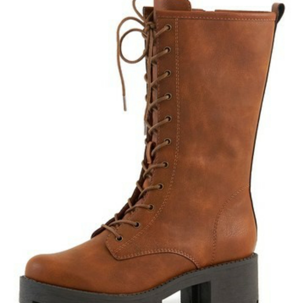 🎁 Brown combat boots - Picture 3 of 5